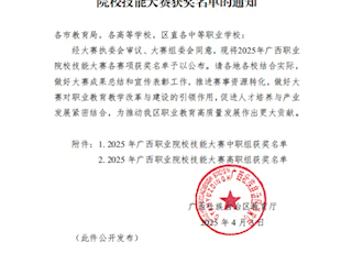 [少年工匠]广西现代职业技术学院在2025年广西职业院校技能大赛中斩获多项佳绩